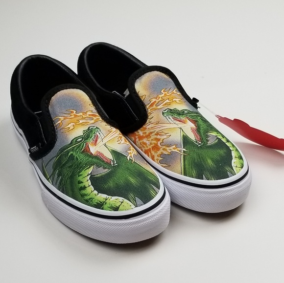 vans dragon slip on